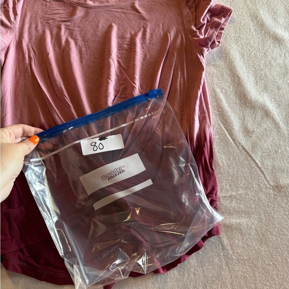 Old Navy Girls Size Large Pink and Burgundy Twist Front Top - Picture 2 of 6